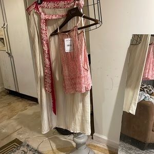 Free People long skirt with matching sleeveless top